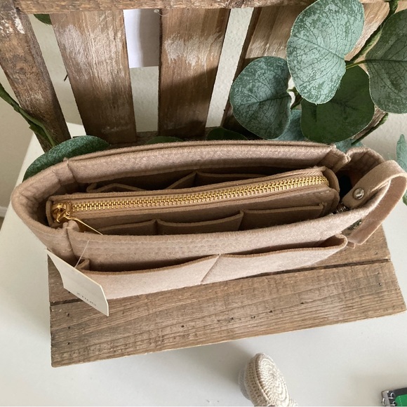 ZTUJO FELT PURSE ORGANIZER + INSERT EASIER TO TRANSFER FROM PURSE TO PURSE NEW! - Picture 8 of 16